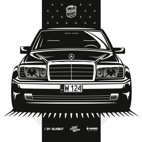 Mercedes Benz w124 рисунок