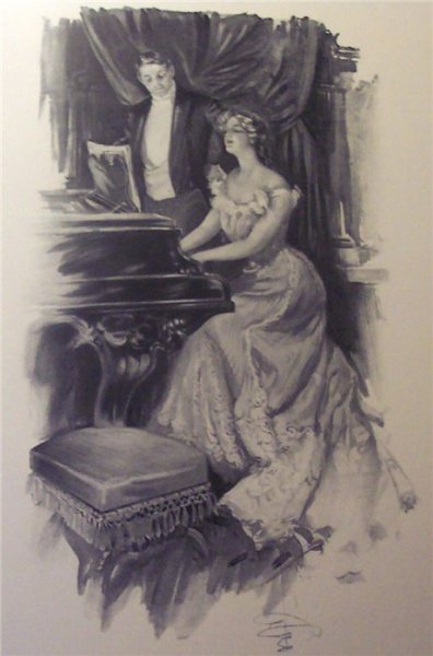 Harrison Fisher картины рояль