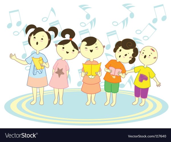 Мультяшные дети в Хоре