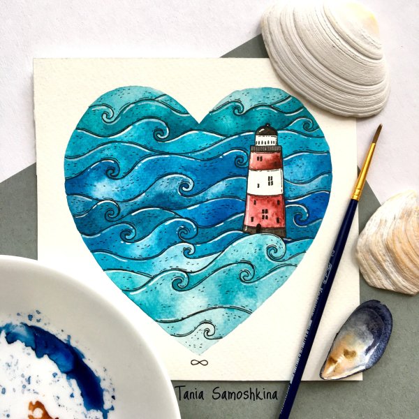 Таня Самошкина акварель