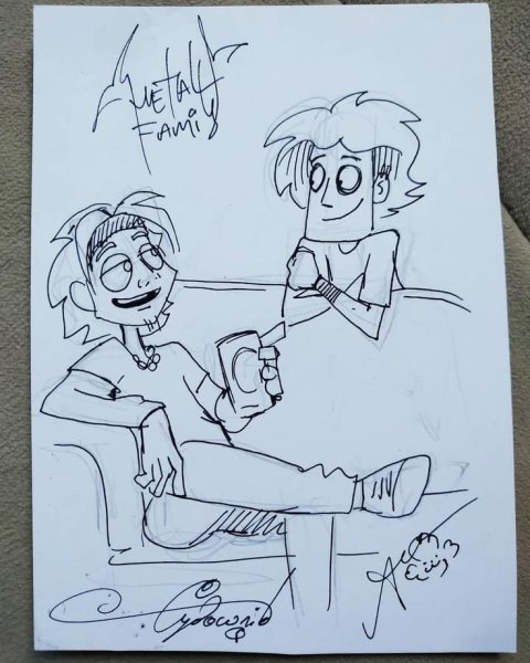 Метал Фэмили скетчи авторов