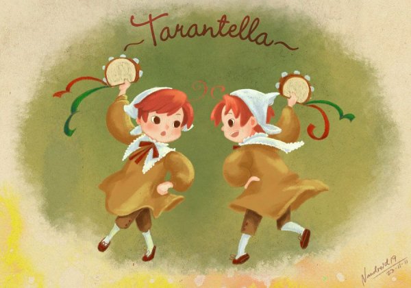 Тарантелла танец рисунок