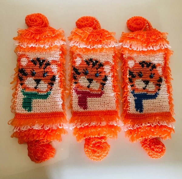 Мочалка разноцветная