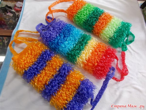 Мочалки с надписями