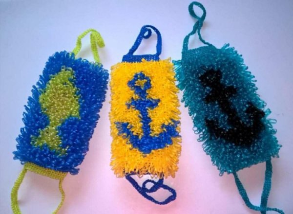 Мочалки с надписями