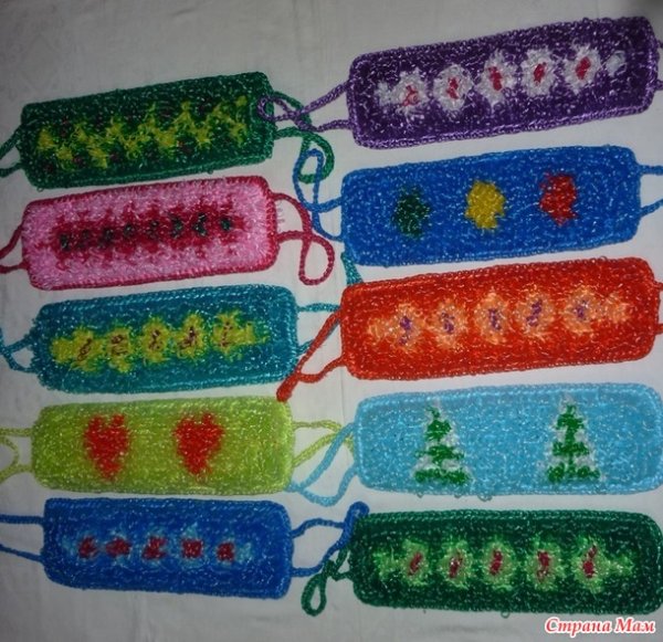 Вязаные мочалки