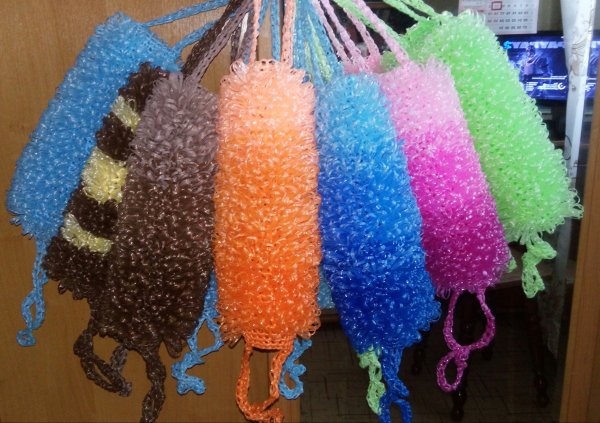 Узоры для вязания мочалок