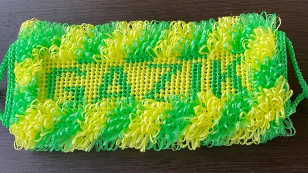Вязаные мочалки с рисунком