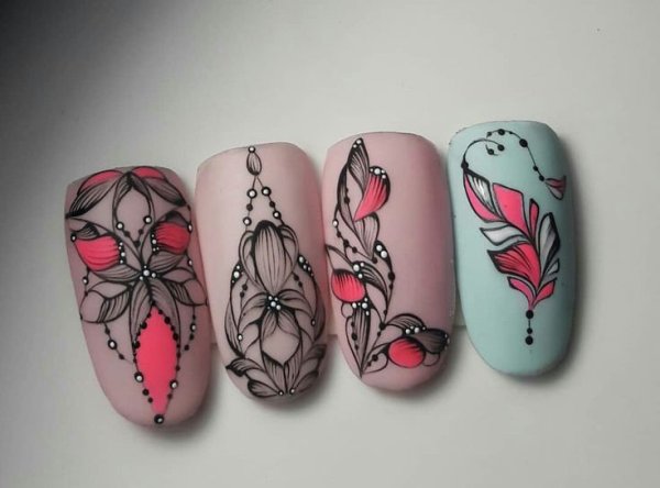 Дизайн ногтей на типсах