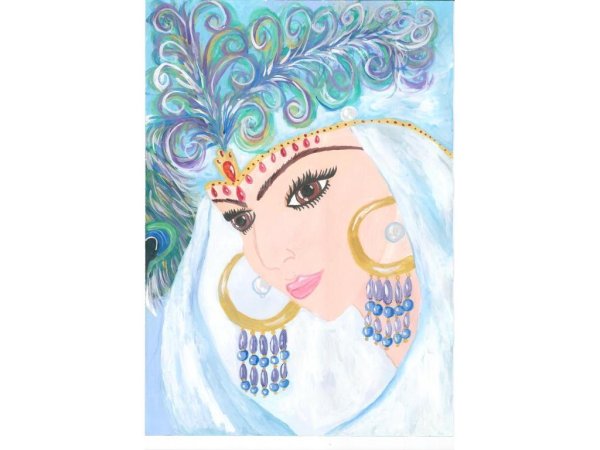 Трафарет Шамаханской царицы