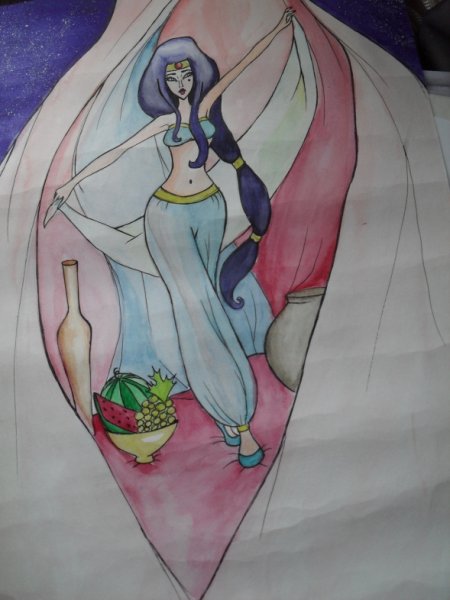 Шамаханская царица рисунок