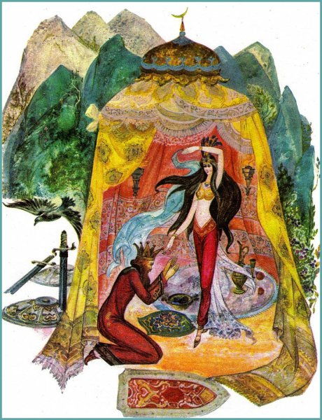 Шамаханская царица золотой петушок