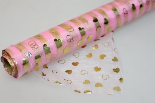 Органза с сердечками