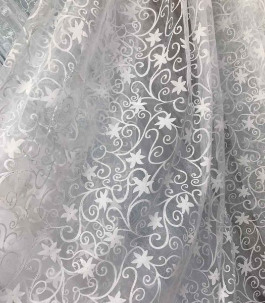 Тюль органза белая