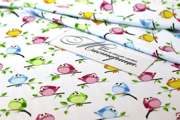 Ткань футер с принтом