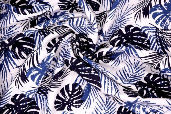 Ткань с черно белым принтом