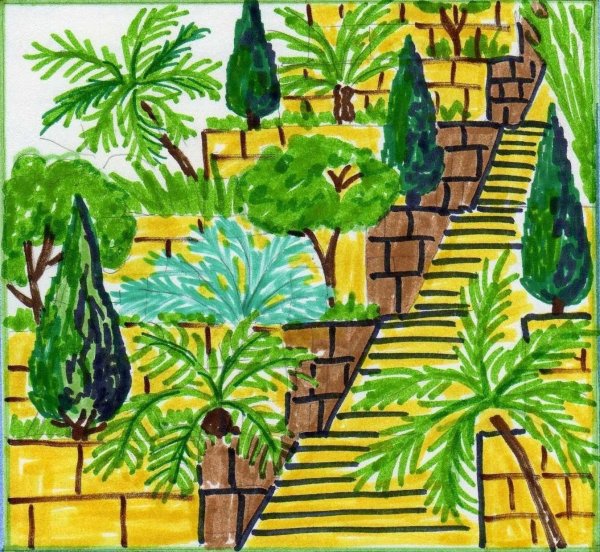 Висячие сады Семирамиды для детей