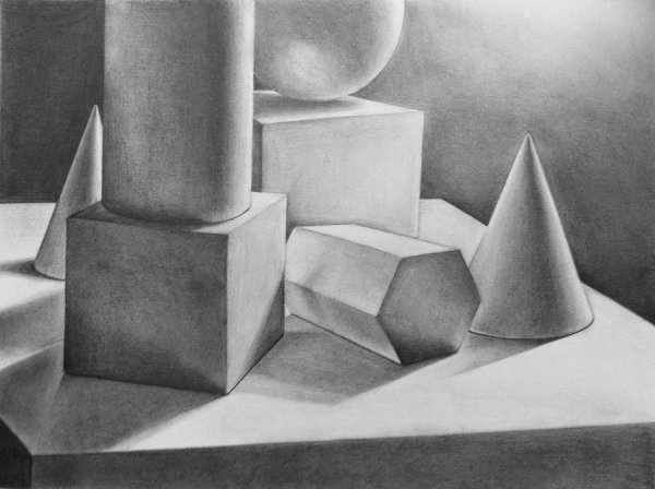 Натюрморт из геометрических фигур
