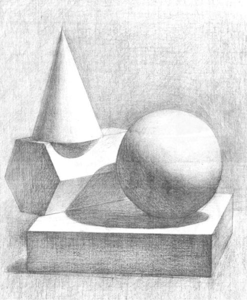 Натюрморт из геометрических тел