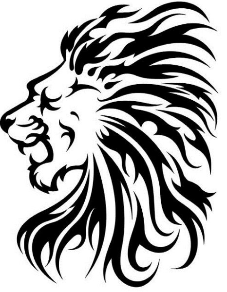 Тату Лев трайбл