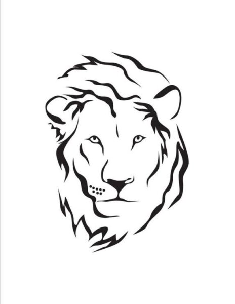 Трафарет Льва