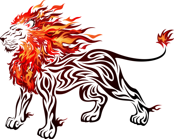 Лев с огненной гривой