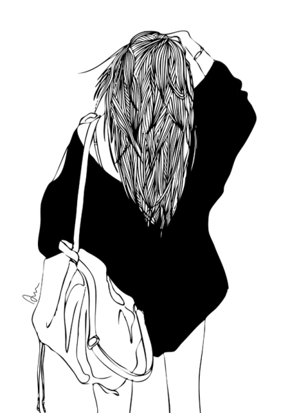 Красивые рисунки для срисовки девушки