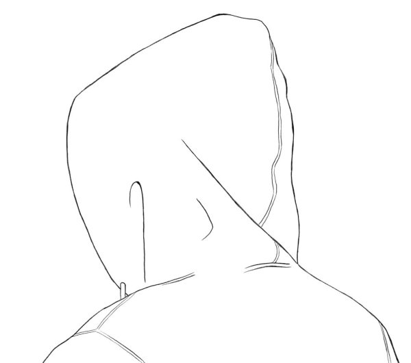 Рисование капюшона