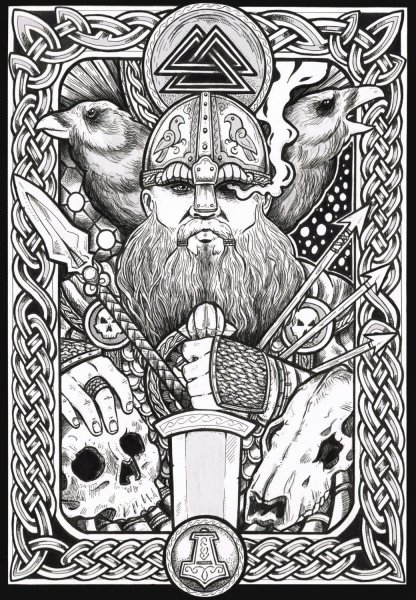 Древнескандинавская мифология арт Викинги