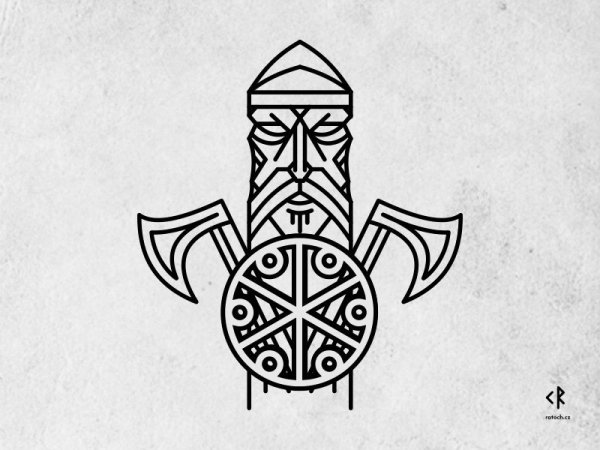 Перун Бог славян эскиз