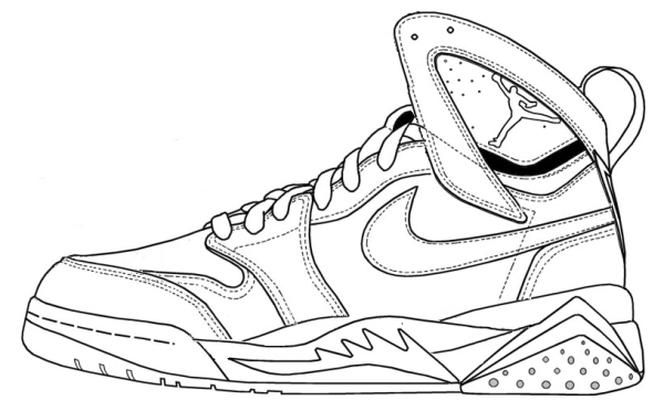 Nike Air Jordan рисунок