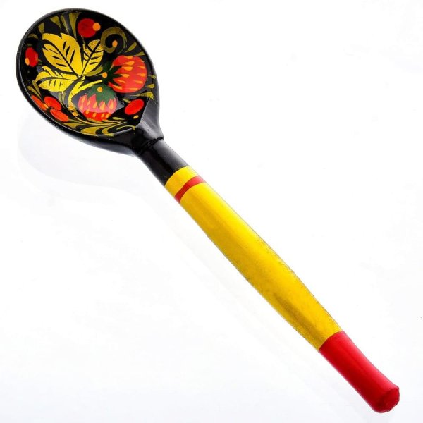 Узоры на деревянной ложке