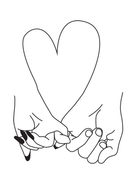 Руки эскиз Минимализм