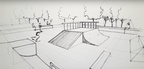 Эскизы скейт парка