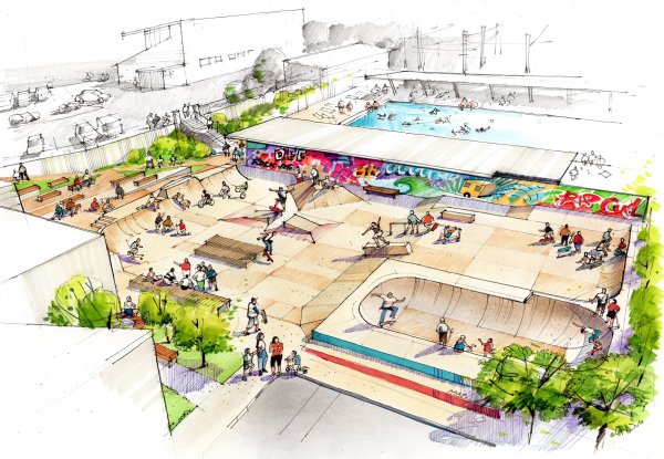 План скейт парка