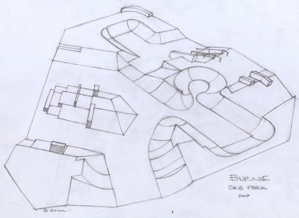 Скейт парк Woodward чертежи