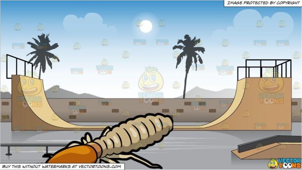 Нарисовать скейт парк