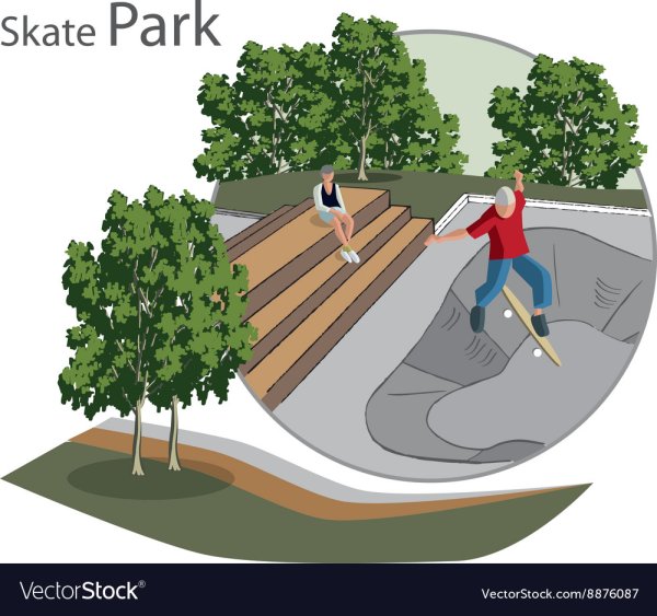 Скейт парк эскиз