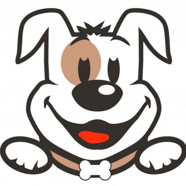 Морда собачки нарисовать