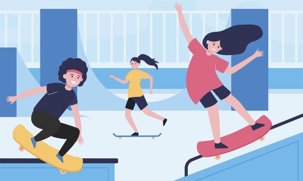 Skateboard Park Illustrator