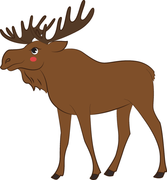 Лось мультяшный