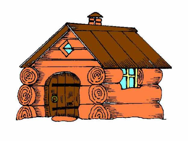 Рисунок избы снаружи
