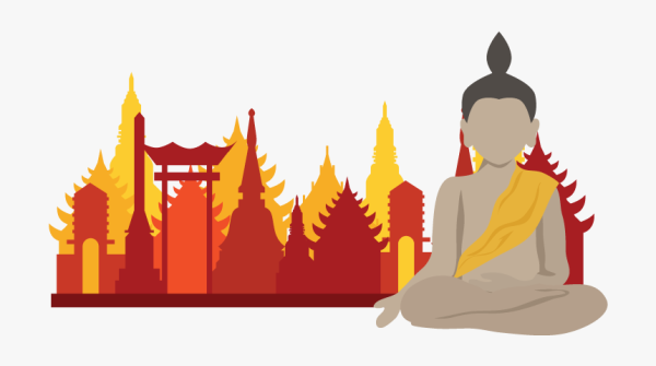 Buddha Temple вектор