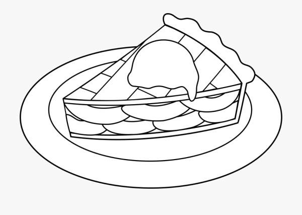 Пирог рисунок раскраска