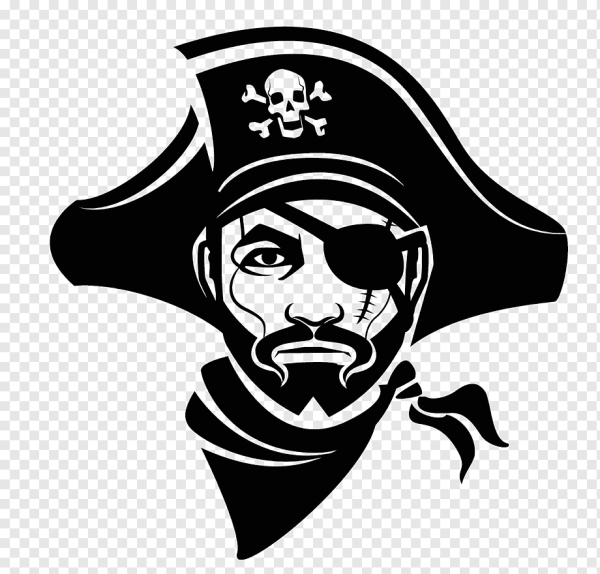 Пиратская шляпа силуэт