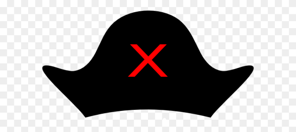 Пиратская шляпа легкие рисунки