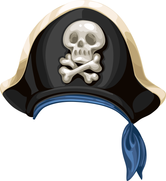 Шляпа пирата с рисунком