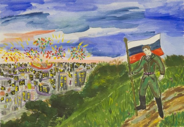 Рисунок на тему символы России