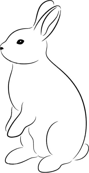 Мультяшные зайки сидящих