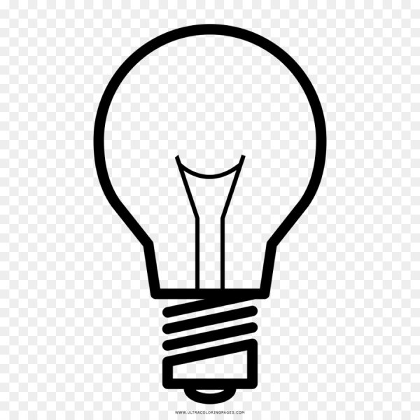 Лампочка схематично
